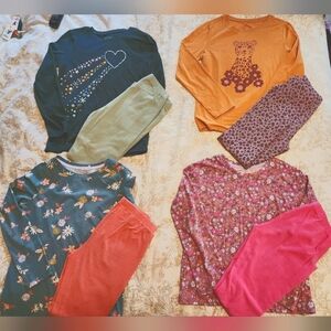 4 Outfit Bundle (Girls Long Sleeve and Tights sets)